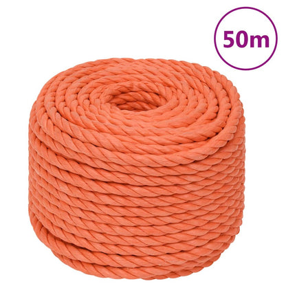 Arbeitsseil Orange 10 mm 50 m Polypropylen