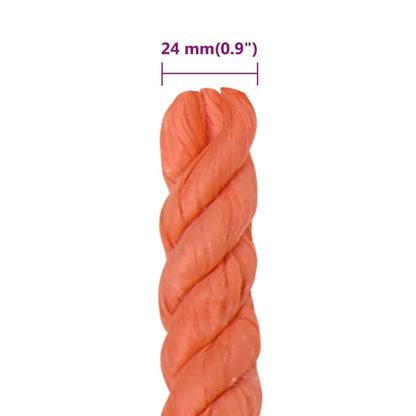 Arbeitsseil Orange 24 mm 50 m Polypropylen