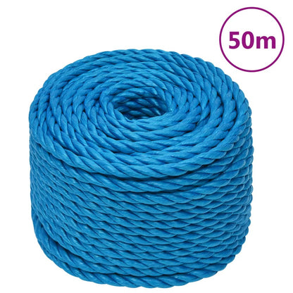 Arbeitsseil Blau 10 mm 50 m Polypropylen