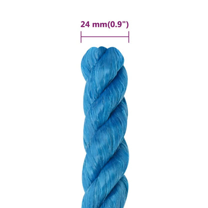 Arbeitsseil Blau 24 mm 25 m Polypropylen