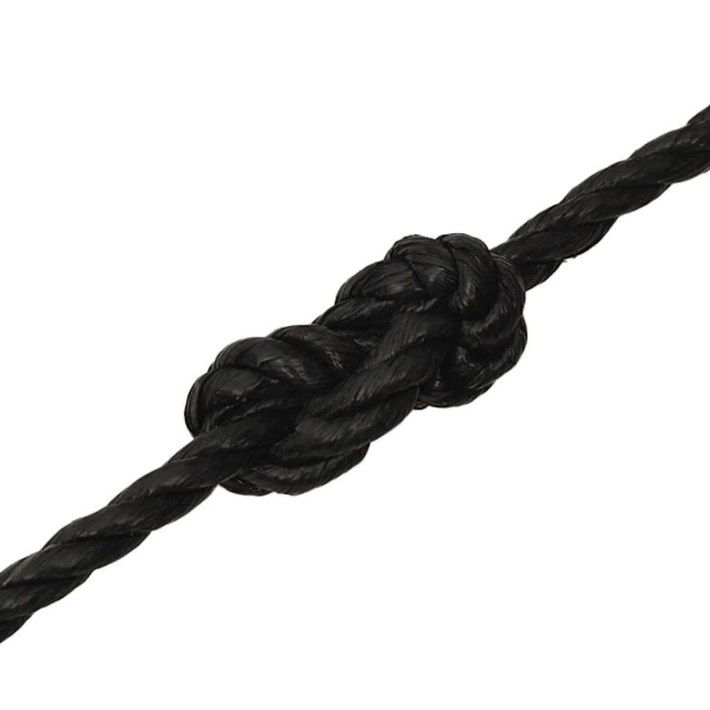 Arbeitsseil Schwarz 12 mm 50 m Polypropylen