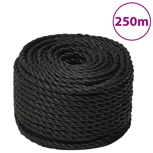 Arbeitsseil Schwarz 14 mm 250 m Polypropylen