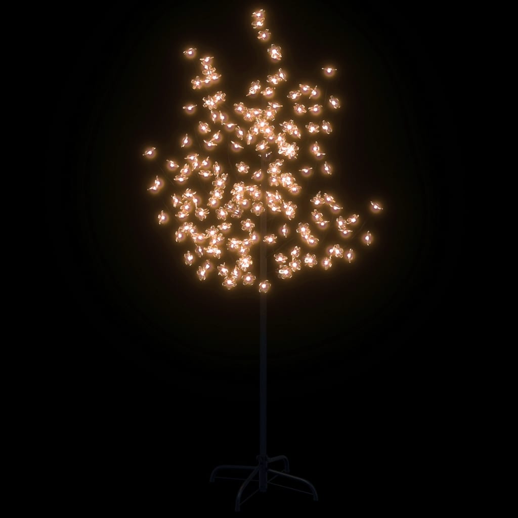 LED-Baum mit Kirschblüten Warmweiß 120 LEDs 150 cm