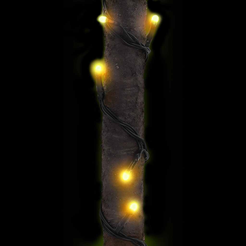 Künstliche Palme mit 136 LEDs Warmweiß 220 cm