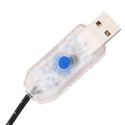 Palma artificiale con 192 LED bianco caldo 300 cm