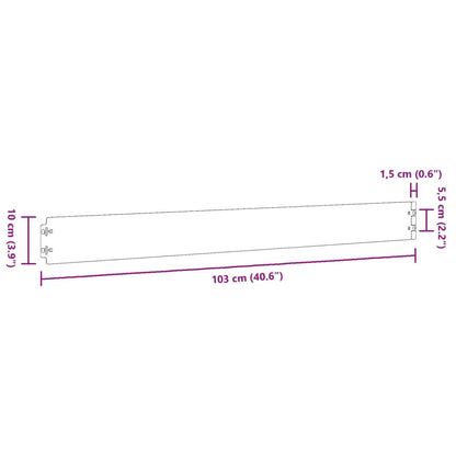 Rasenkanten 50 Stk. 10x103 cm Flexibel Cortenstahl