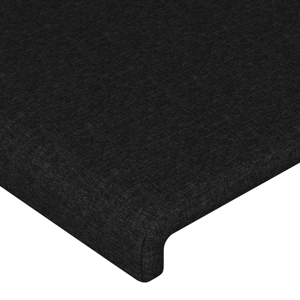 Kopfteil Schwarz 90x5x78/88 cm Stoff