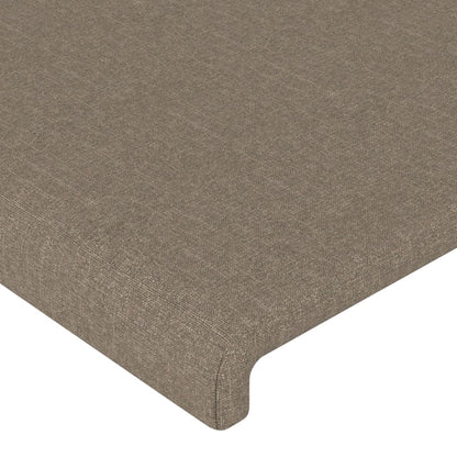 Kopfteil Taupe 90x5x78/88 cm Stoff