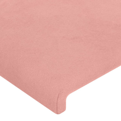 Kopfteil Rosa 90x5x78/88 cm Samt