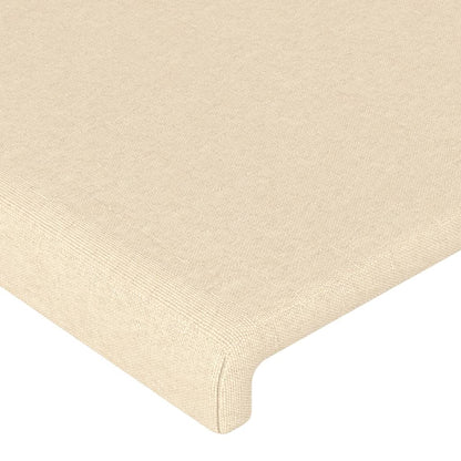 Kopfteile 2 Stk. Creme 72x5x78/88 cm Stoff