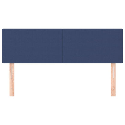 Kopfteile 2 Stk. Blau 72x5x78/88 cm Stoff