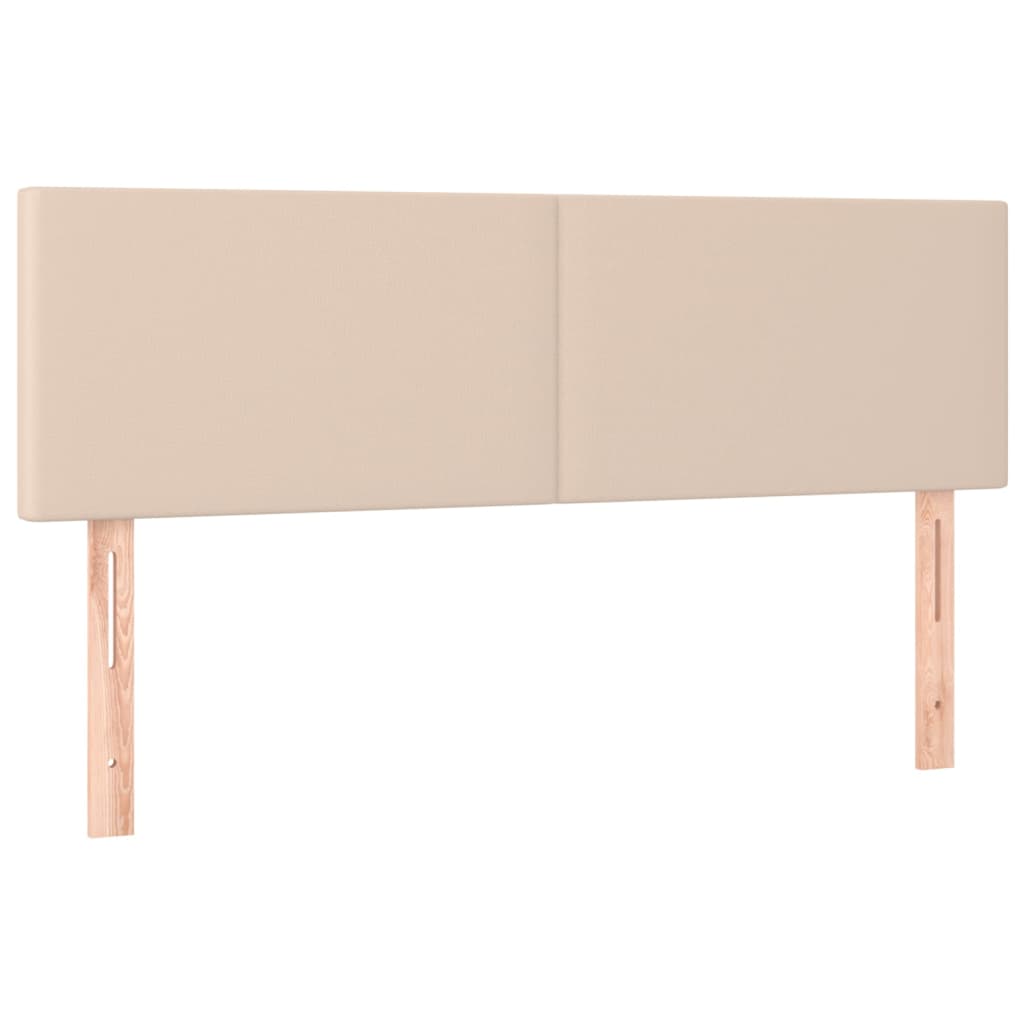 Kopfteile 2 Stk. Cappuccino-Braun 72x5x78/88 cm Kunstleder