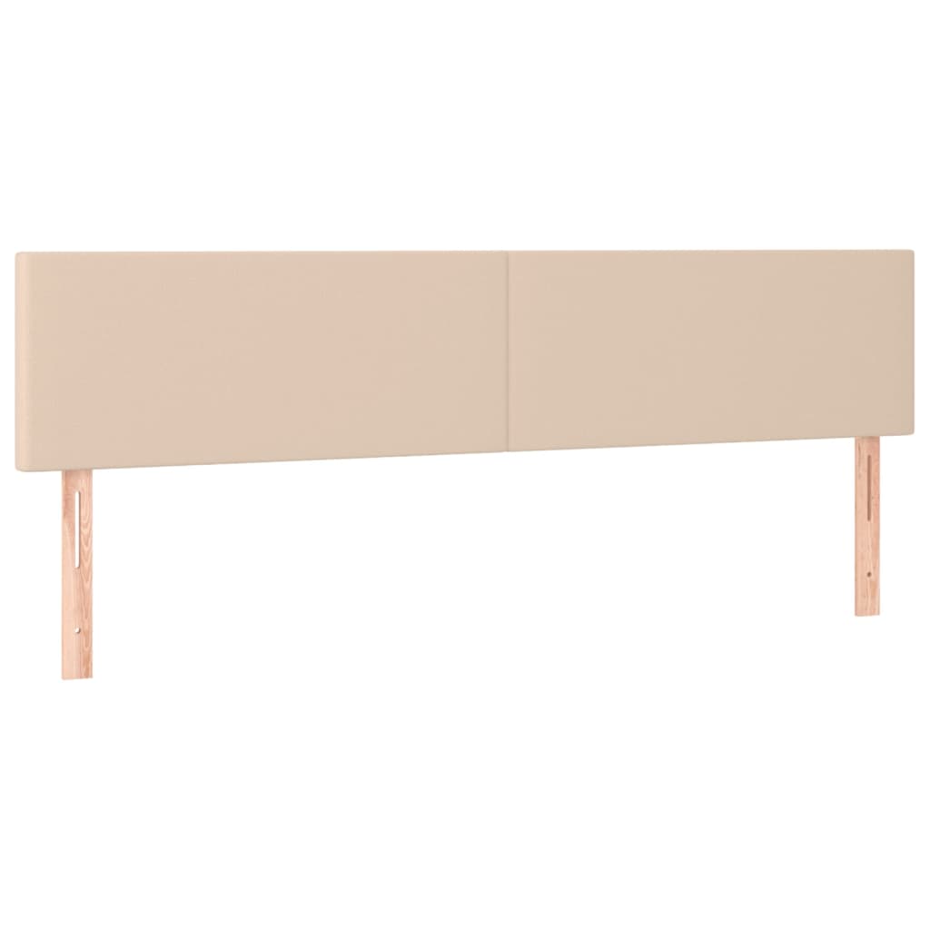 Kopfteile 2 Stk. Cappuccino-Braun 80x5x78/88 cm Kunstleder