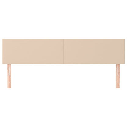 Kopfteile 2 Stk. Cappuccino-Braun 80x5x78/88 cm Kunstleder