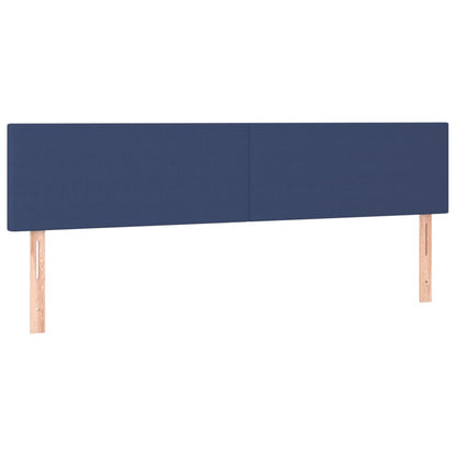 Kopfteile 2 Stk. Blau 90x5x78/88 cm Stoff