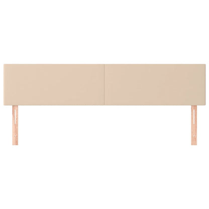 Kopfteile 2 Stk. Cappuccino-Braun 90x5x78/88 cm Kunstleder