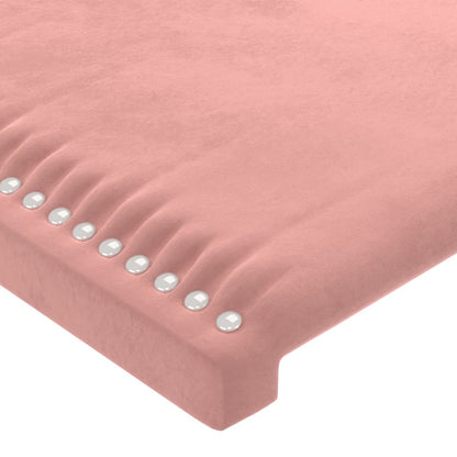 Kopfteile 2 Stk. Rosa 72x5x78/88 cm Samt