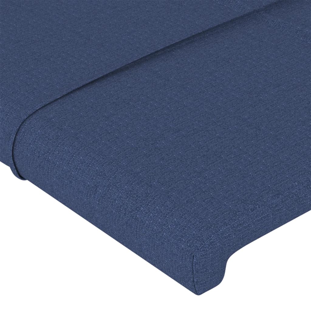 Kopfteil Blau 80x5x78/88 cm Stoff