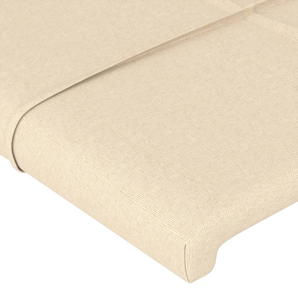 Kopfteil Creme 90x5x78/88 cm Stoff