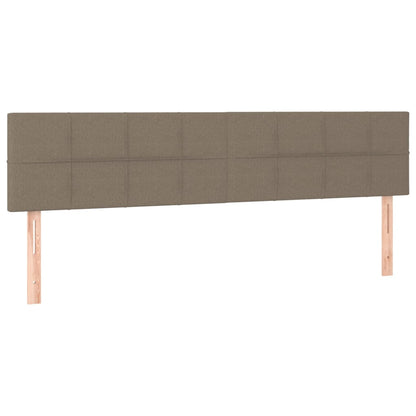 Kopfteile 2 Stk. Taupe 80x5x78/88 cm Stoff