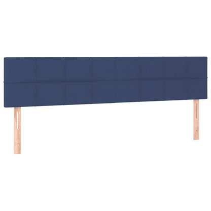 Kopfteile 2 Stk. Blau 90x5x78/88 cm Stoff