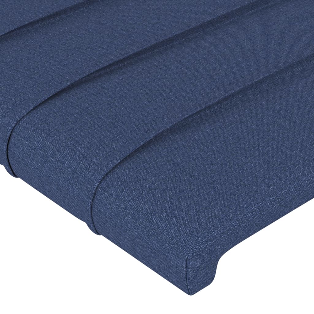 Kopfteil Blau 100x5x78/88 cm Stoff