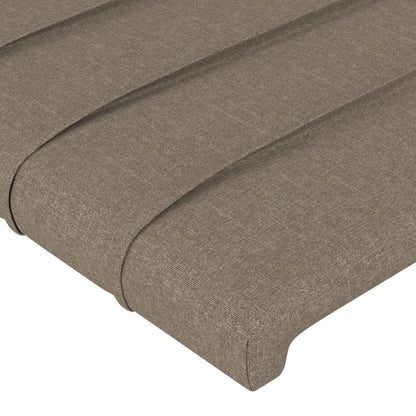 Kopfteile 2 Stk. Taupe 90x5x78/88 cm Stoff