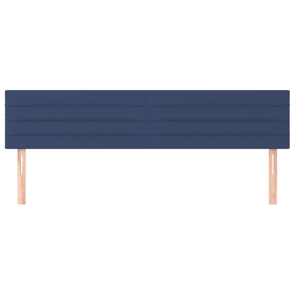 Kopfteile 2 Stk. Blau 90x5x78/88 cm Stoff