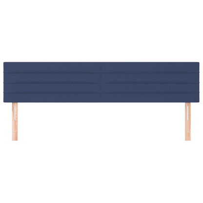 Kopfteile 2 Stk. Blau 90x5x78/88 cm Stoff