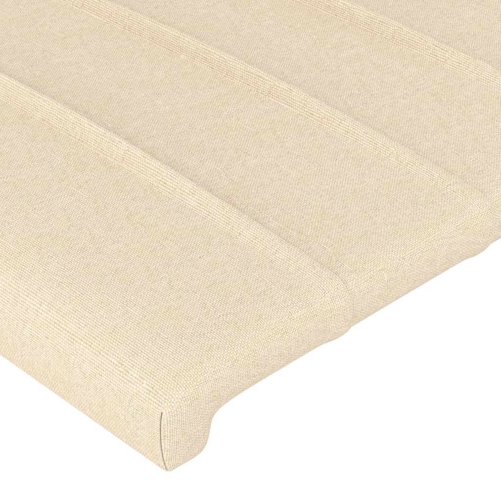 Kopfteil Creme 90x5x78/88 cm Stoff