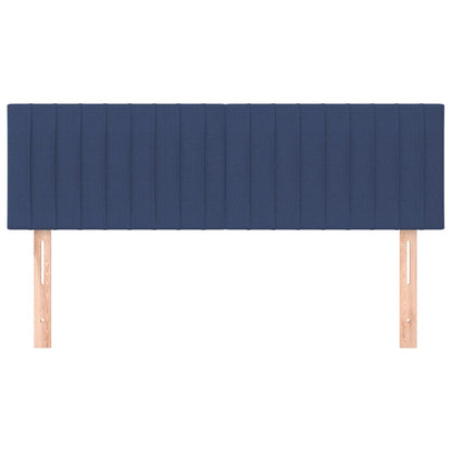 Kopfteile 2 Stk. Blau 72x5x78/88 cm Stoff