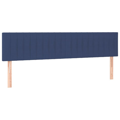 Kopfteile 2 Stk. Blau 80x5x78/88 cm Stoff