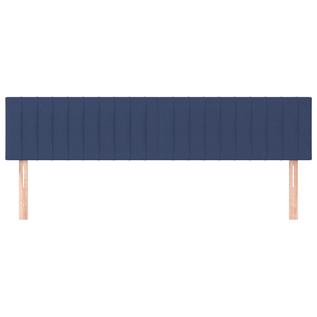 Kopfteile 2 Stk. Blau 80x5x78/88 cm Stoff