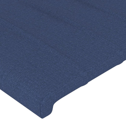 Kopfteile 2 Stk. Blau 100x5x78/88 cm Stoff