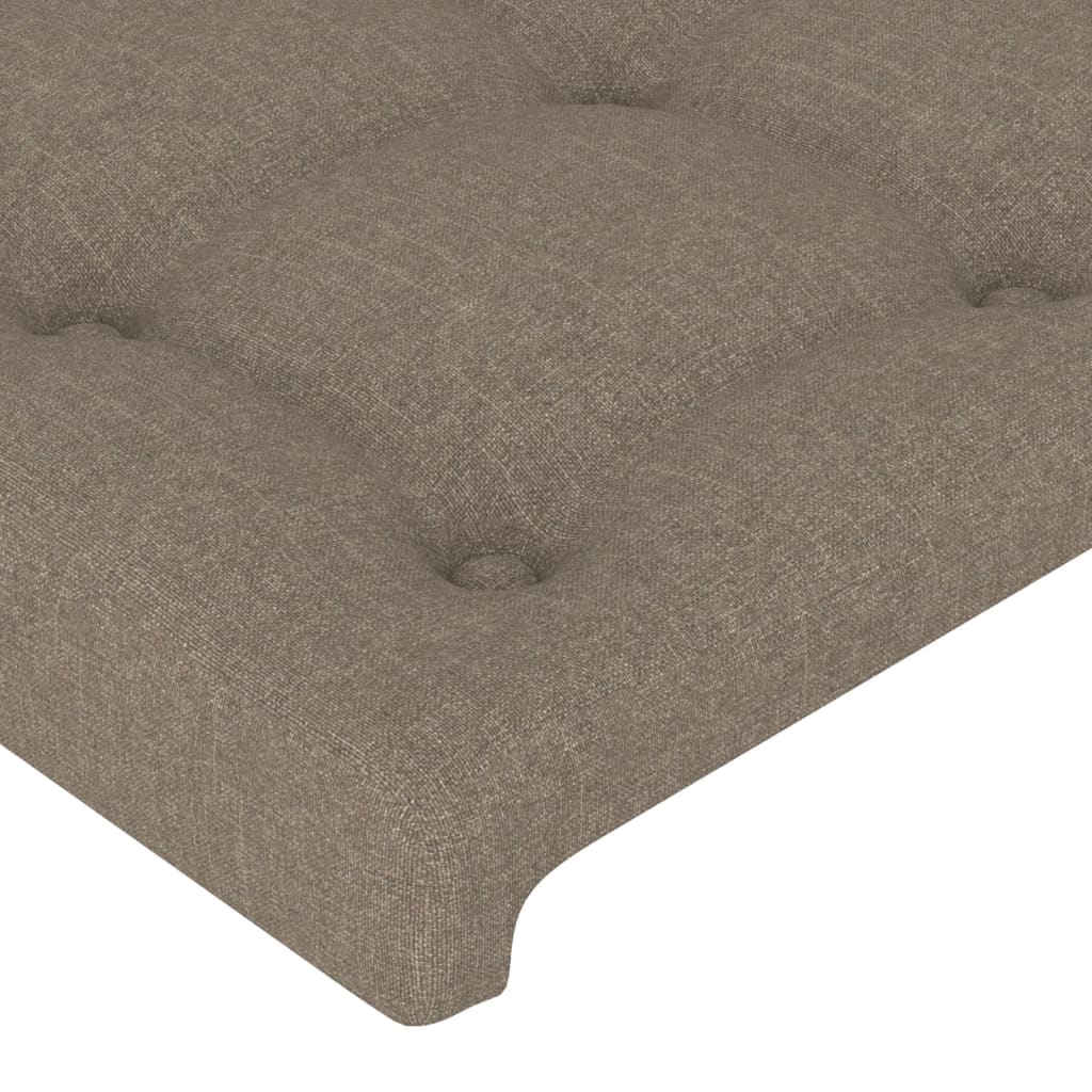 Kopfteil Taupe 90x5x78/88 cm Stoff