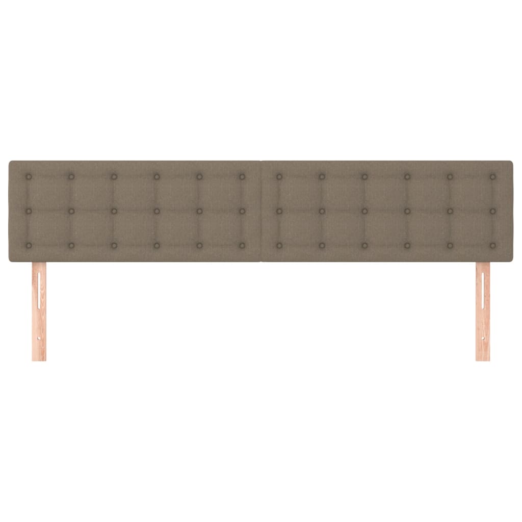 Kopfteile 2 Stk. Taupe 80x5x78/88 cm Stoff