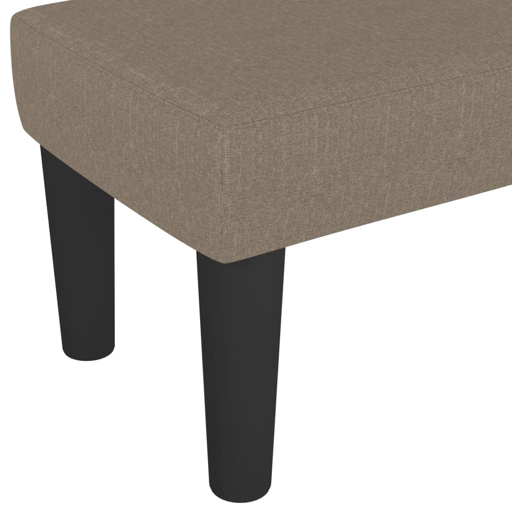 Sitzbank Taupe 100x30x30 cm Stoff