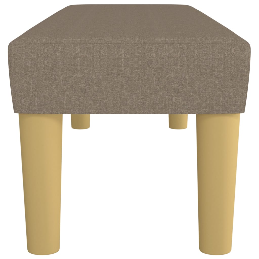 Sitzbank Taupe 100x30x30 cm Stoff