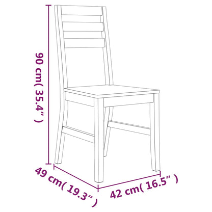 Esszimmerstühle 8 Stk. Massivholz Akazie