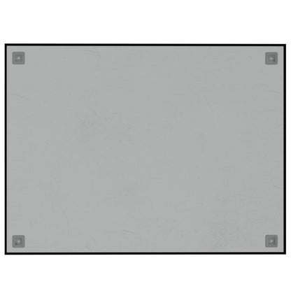 Magnettafel Wandmontage Schwarz 80x60 cm  Hartglas