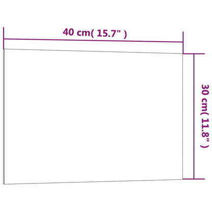 Magnettafel Wandmontage Weiß 40x30 cm Hartglas