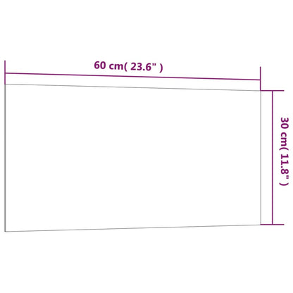 Magnettafel Wandmontage Weiß 60x30 cm Hartglas