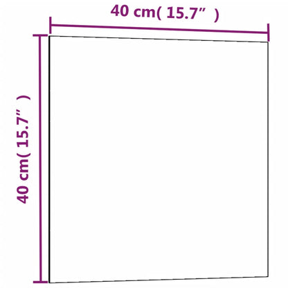 Magnettafel Wandmontage Weiß 40x40 cm Hartglas