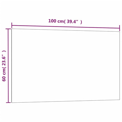 Magnettafel Wandmontage Weiß 100x60 cm Hartglas