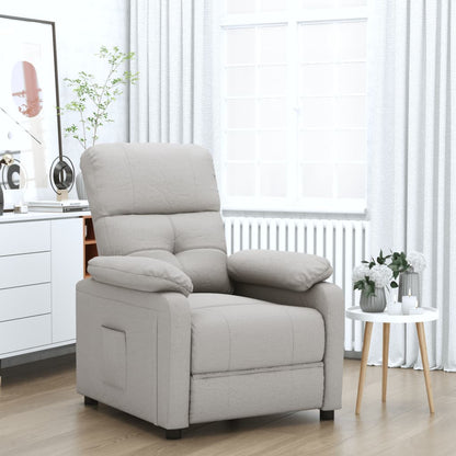 Relaxsessel Taupe Stoff