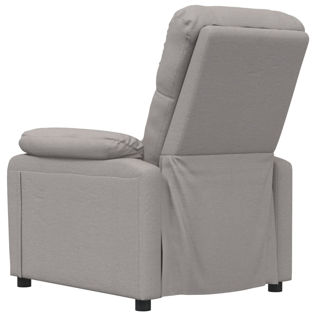 Massagesessel Taupe Stoff