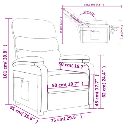 Massagesessel Schwarz Stoff