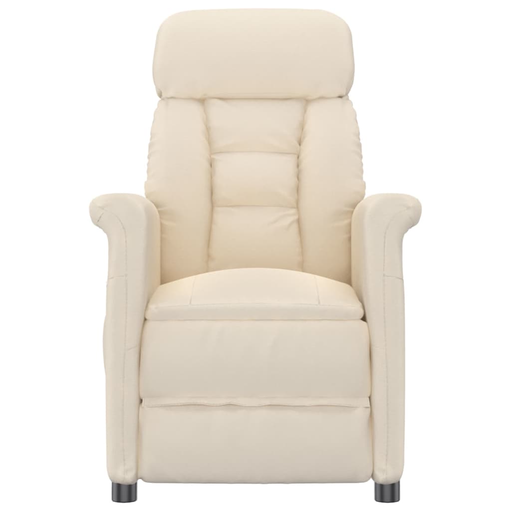 Massagesessel Beige Mikrofasergewebe