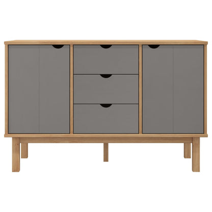 Sideboard OTTA Braun&Grau 113,5x43x73 cm Massivholz Kiefer