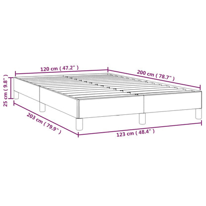 Bettgestell Hellgrau 120x200 cm Stoff